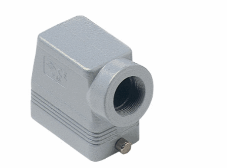 Custodia mobile con 2 piolini, grandezza "57.27" per frutti CM 830V, uscita orizzontale, M40, versione isolata 830V, IP66 (e IP69K DIN 40050 - 9).