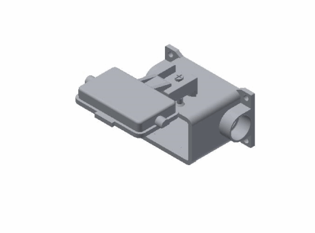 Surface housings, with 4 pegs, size "57.27" insulated 830V, plastic cover, M32, insulated 830V version, IP65
