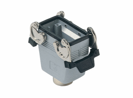 Hoods with 2 levers, size "57.27" insulated 830V, top entry, M32, insulated 830V version, IP66 (and IP69K DIN 40050 - 9)