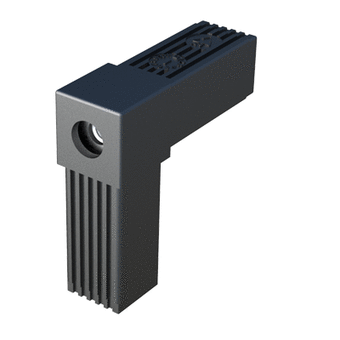 ISC Plastic Parts - Free CAD models - 2 TUBES ELBOW CONNECTOR WITH ...