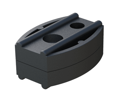 Isc Diffuser Connector ISC Plastic Parts - Free CAD models - 2 TUBES INSERT CONNECTOR WITH NUT ...
