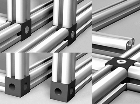 Profile connection cubes