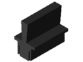 Brush Strip 8 H10, black