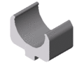 Shaft-Clamp Profile 8 D25, natural