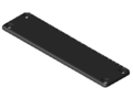 Kanal-Abdeckkappe 160x40, schwarz