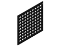 铝质冲孔薄板 3mm，黑色