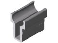 Shaft-Clamp Profile 8 D10, natural