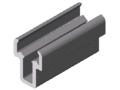 Shaft-Clamp Profile 5 D6, natural