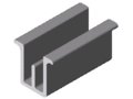 Shaft-Clamp Profile 8 D6, natural