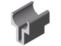 Shaft-Clamp Profile 8 D14, natural