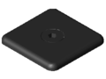Cap 8 40x40, rubber coated