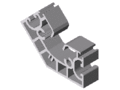 型材 X 8 系列 40-45° K15 - XMS，氧化银白