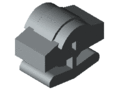 Braking Castor D30-23, grey similar to RAL 7042