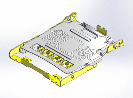 Hinge Type MicroSD Card Connector ST1 Series