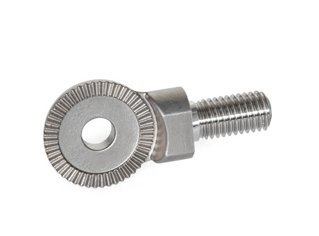 GN 187.5 Stainless Steel Serrated Locking Plates, Stud / Flange / Plate Type