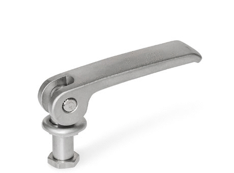 GN 187.6 Zinc Die-Cast / Stainless Steel Locking Joint Sets, for Serrated Locking Plates GN 187.5