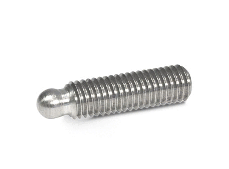 GN 632.5 Inch, Stainless Steel Grub Screws, with Ball End, for Thrust Pads