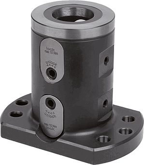 UNILOCK 5-axis basic module double clamp size 80 mm, with foot