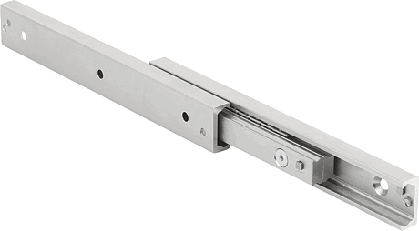 Telescopic slides, steel double arrangement, full extension, load capacity up to 133 kg