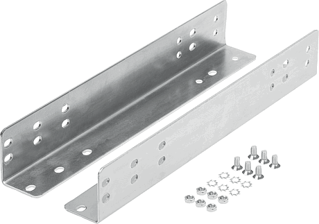 Mounting bracket, steel, for telescopic slides, Form A