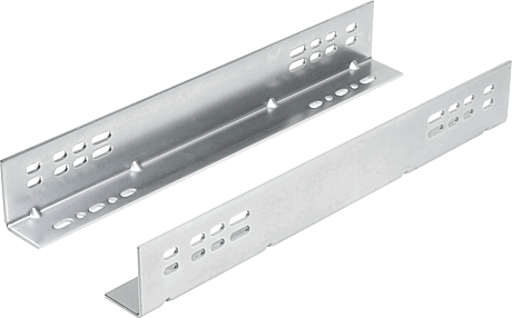 Mounting bracket, steel, for telescopic slides