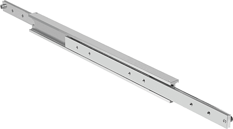 Telescopic slides, steel compact, full extension, load capacity up to 420 kg