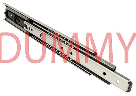 Telescopic slides, stainless steel, for side mounting, full extension, load capacity up to 90 kg