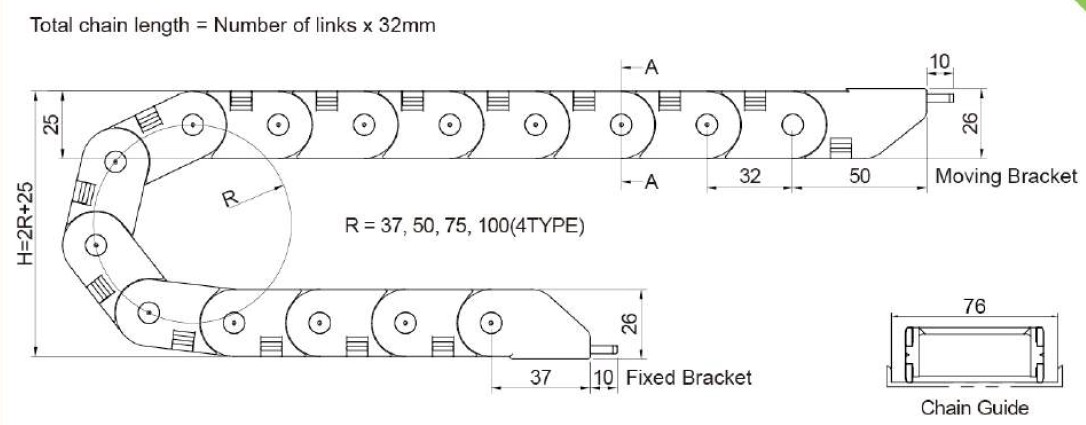 KUKJE Cable Chain - Modelos CAD gratuitos - Cable Chains KJP0320-3B ...