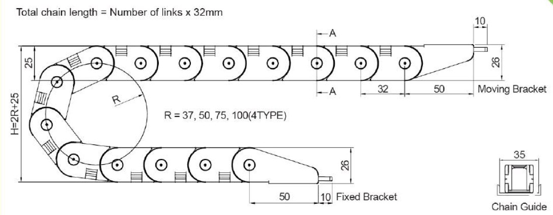 KUKJE Cable Chain - Fichiers CAO gratuits - Cable Chains KJP0320-1B ...