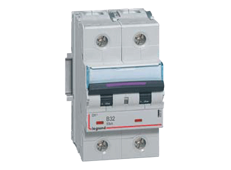 Disjoncteurs DX³ - 50 kA - Protection des départs - Bipolaires 230/400 V~ - Vis/vis - Courbe C
