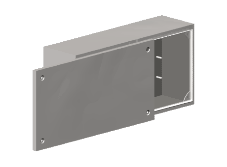 Rectangular Ip Box LEGRAND - Free CAD models - Atlantic industrial metal boxes - IP 66 ...