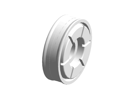 Complete piston for pneumatic cylinder : Diam Piston 25 : Diam rod : 7