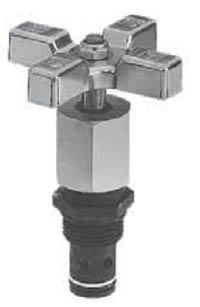 Flow control valve - Cartridge mounting