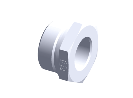 Hydraulic fitting with cutting ring 24 degree - ISO 8434-1 - Thread reducer/expander male BSPP/female BSPP - Male threading G1 1/2 - Female threading G1