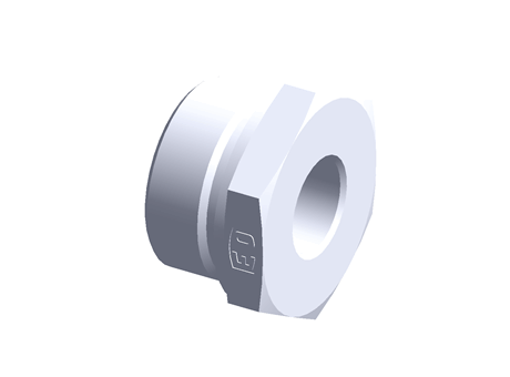 Hydraulic fitting with cutting ring 24 degree - ISO 8434-1 - Thread reducer/expander male BSPP/female BSPP - Male threading G1 1/2 - Female threading G3/4