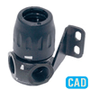 6684 - THREADED WALL BRACKET 2 OULETS FEMALE TAPER