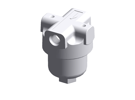 Mini filtre pression - laiton - G1/4 - Niveau de filtration = 25µm - Pmax = 280bar