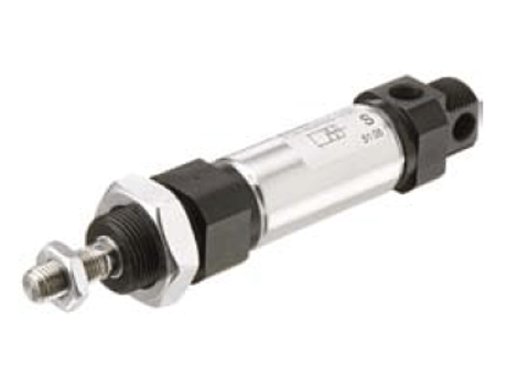 Single-acting, spring return cylinders