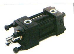 Double rod hydraulic cylinder NFPA