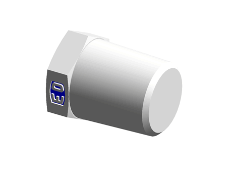 Hexagonal headed thread plug - male thread NPT 1/4 - Steel