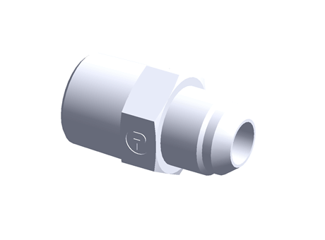 Hydraulic 37 degrees flared fitting ISO 8434-2 - Male stud connector NPTF/UN - Threading NPTF 3/4-14 - Threading UN 7/8-14 - Tube diameter=14..16