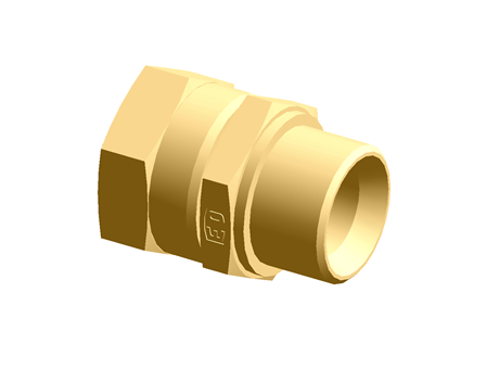 Hydraulic fitting - Female BSPP male BSPP adapter - Female threading BSPP 1" - Male threading BSPP 1"