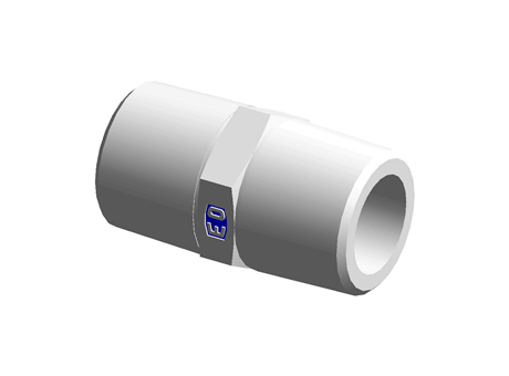 Hydraulic fitting - Male  BSPT adapter  - Male threading BSPT 3/4" - Male threading BSPT 3/4"
