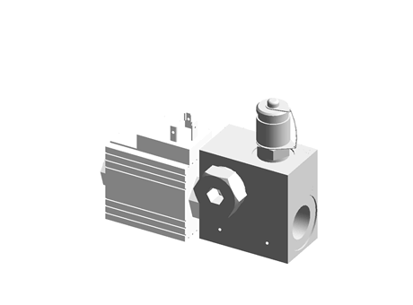 Directional seat valve - In line mounting - NG6 - 2/2 - Seal NBR - Solenoid direct operated - 24VDC - Connector DIN 43650