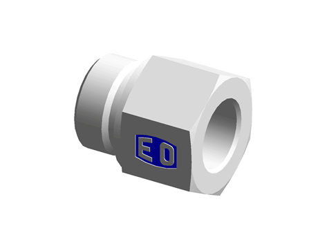 Hydraulic fitting with cutting ring 24 degree - ISO 8434-1 - Thread reducer/expander male BSPP/female BSPP - Male threading G1 - Female threading G3/4