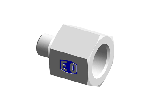 Hydraulic fitting with cutting ring 24 degree - ISO 8434-1 - Thread reducer/expander male BSPP/female BSPP - Male threading G1 /4- Female threading G1/2