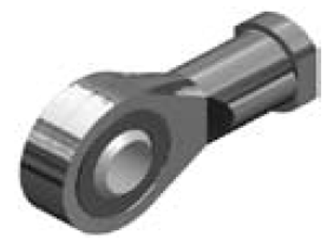 Stainless Swivel rod eye for cylinder P1A, ISO 6432