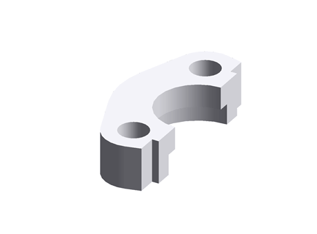 Hydraulic flange SAE - ISO 6162-1/-2 - Flange halves flat - DN13 - Complete kit (2 split flanges, metric-screw pack, O-ring)