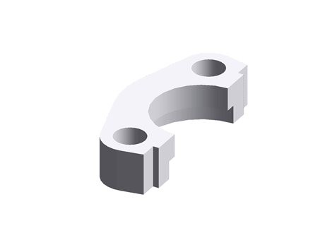 Hydraulic flange SAE - ISO 6162-1/-2 - Flange halves flat - DN19
