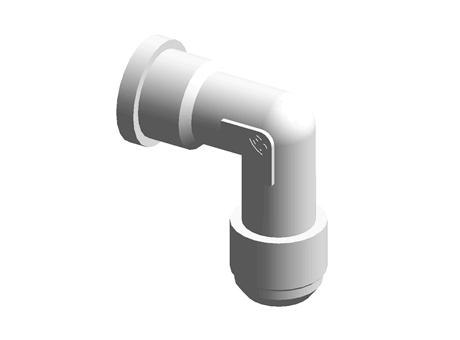 Bride hydraulique SAE - ISO 6162-1/-2 - Adaptateur coude 90° bride SAE/JIC 37° - DN19